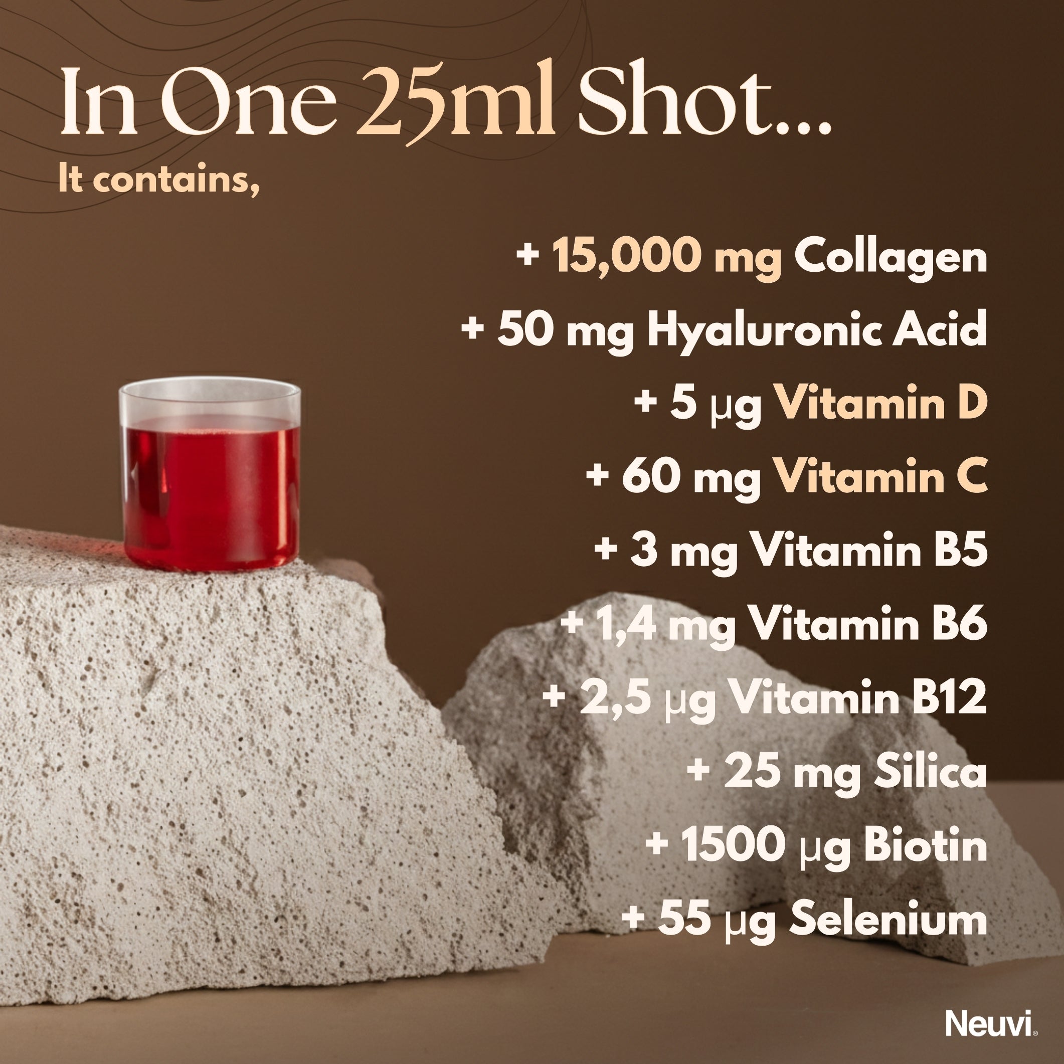 High Strength Marine Collagen Liquid 15,000mg by Neuvi®