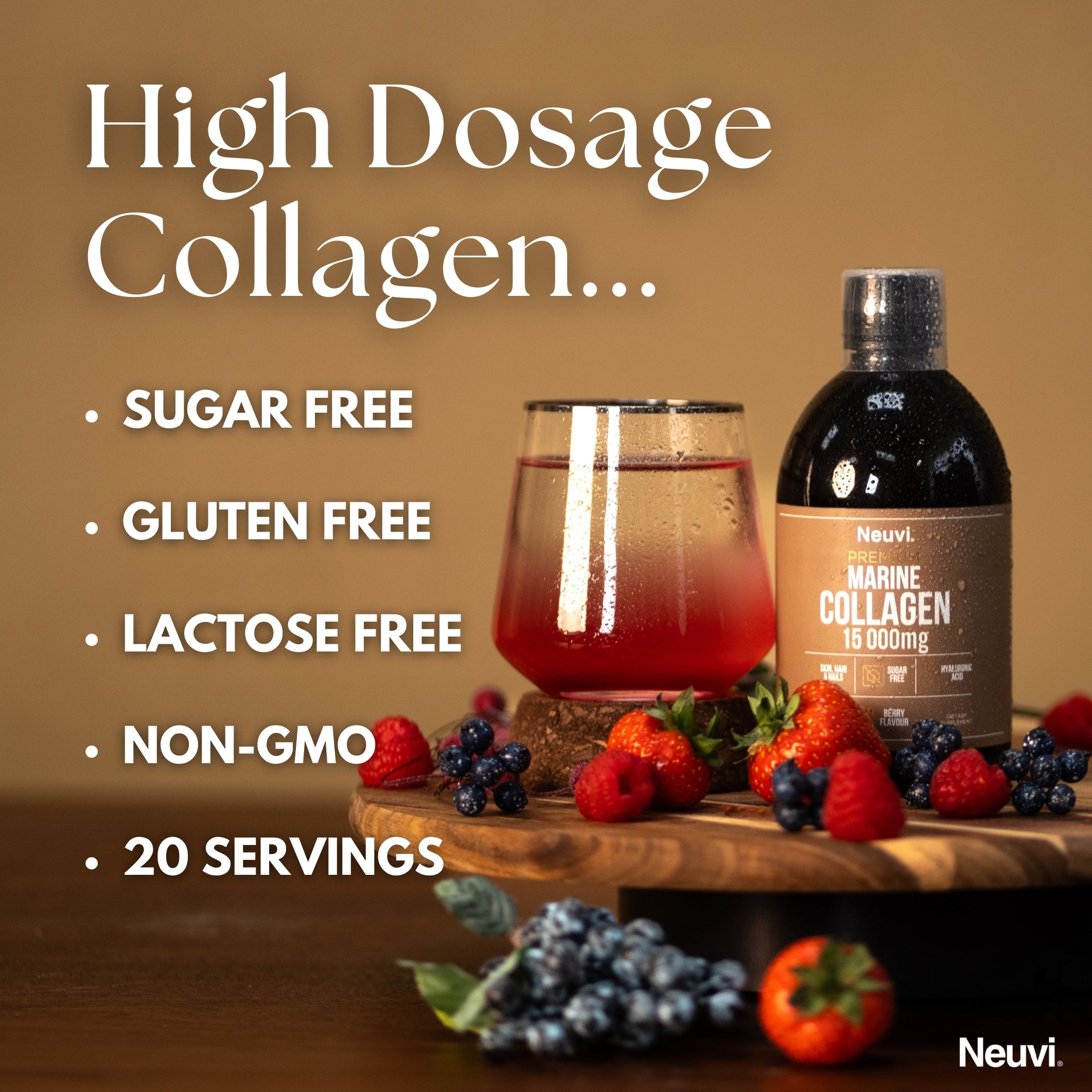 High Strength Marine Collagen Liquid 15,000mg by Neuvi®