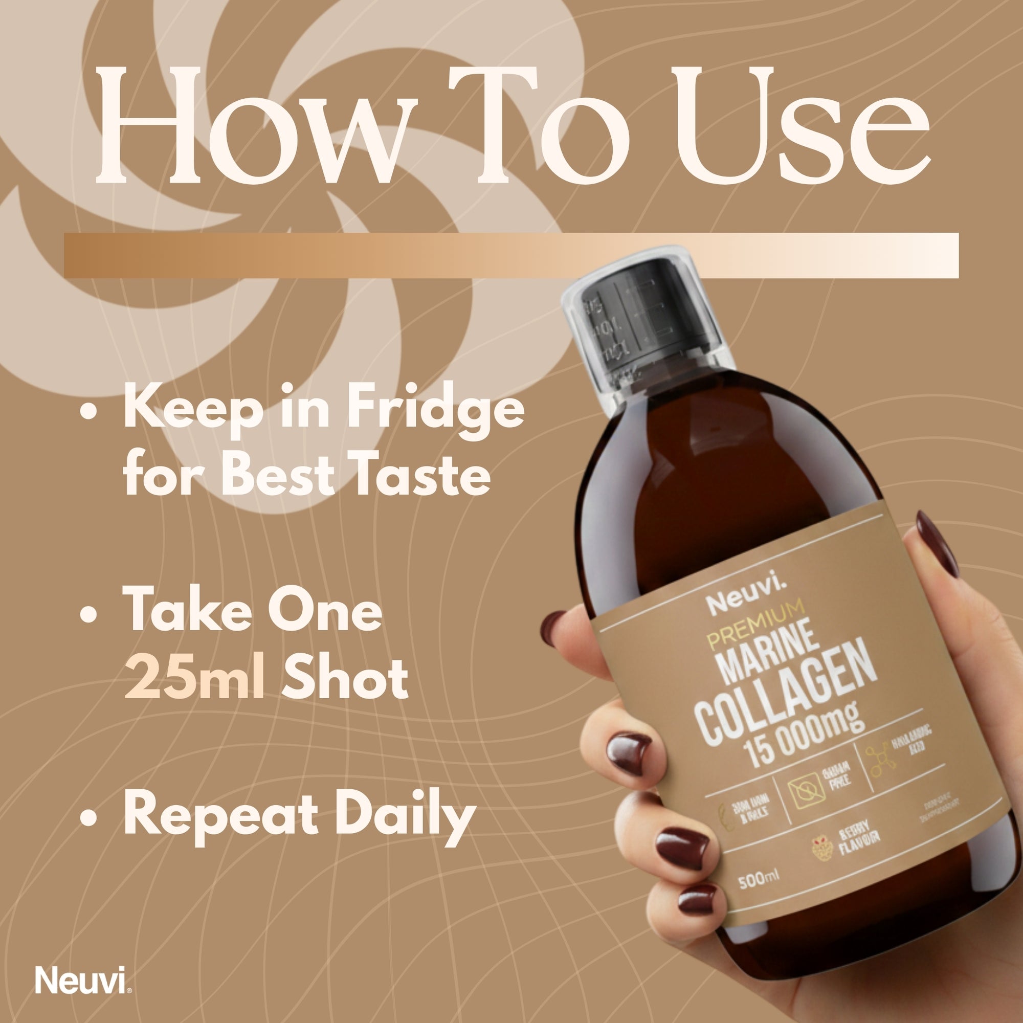 High Strength Marine Collagen Liquid 15,000mg by Neuvi®